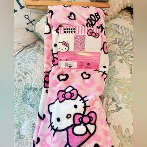 Hello Kitty Pink Silk Touch Throw